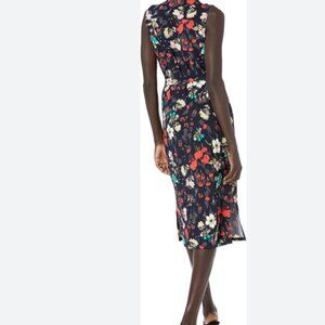 Tommy Hilfiger button down collared print poppy shirt dress Size 14